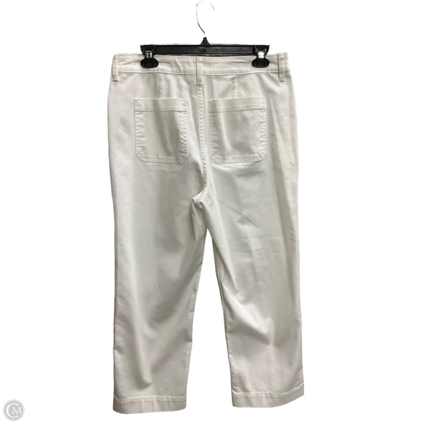 Jeans Straight By Liz Claiborne In White Denim, Size: 10