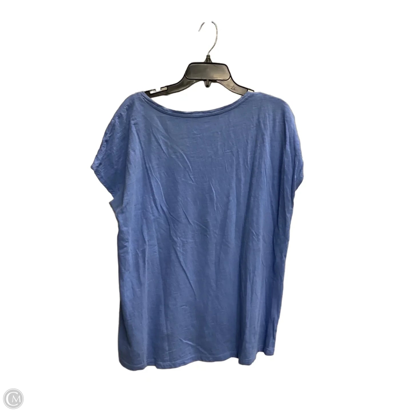 Top Short Sleeve Basic By J. Jill In Blue, Size: L