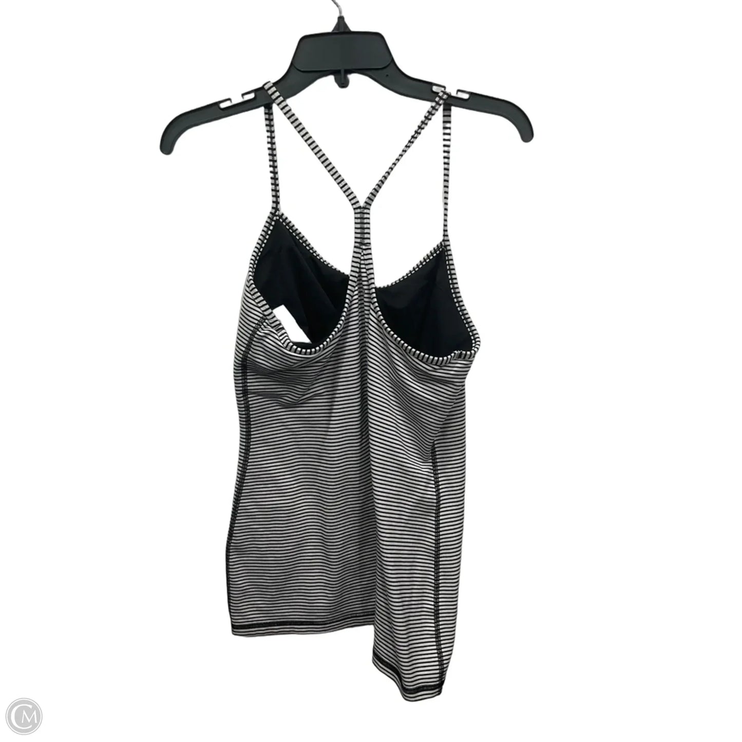 Athletic Tank Top By Lululemon In Striped Pattern, Size: L
