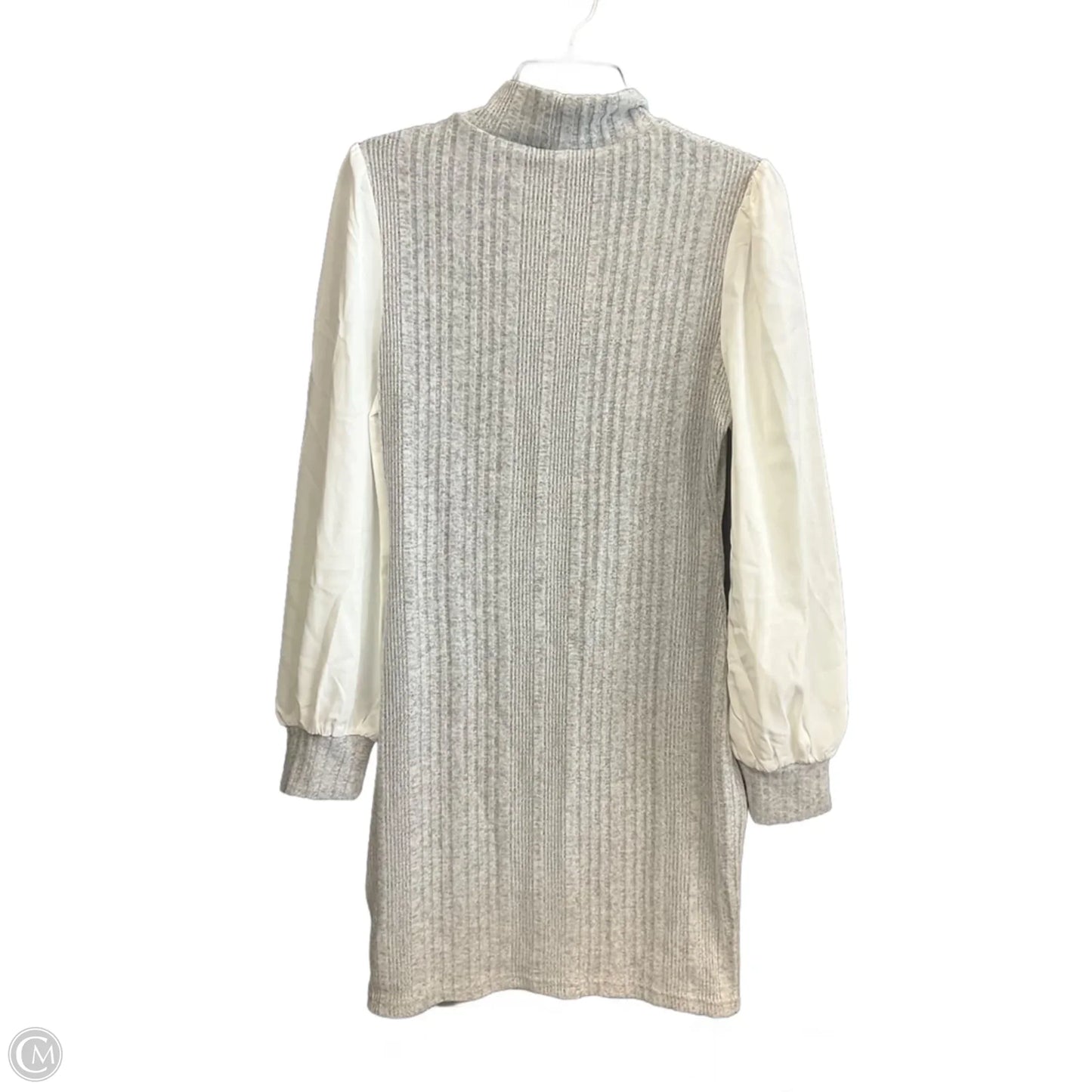 Dress Casual Midi By Cupshe In Grey & White, Size: M