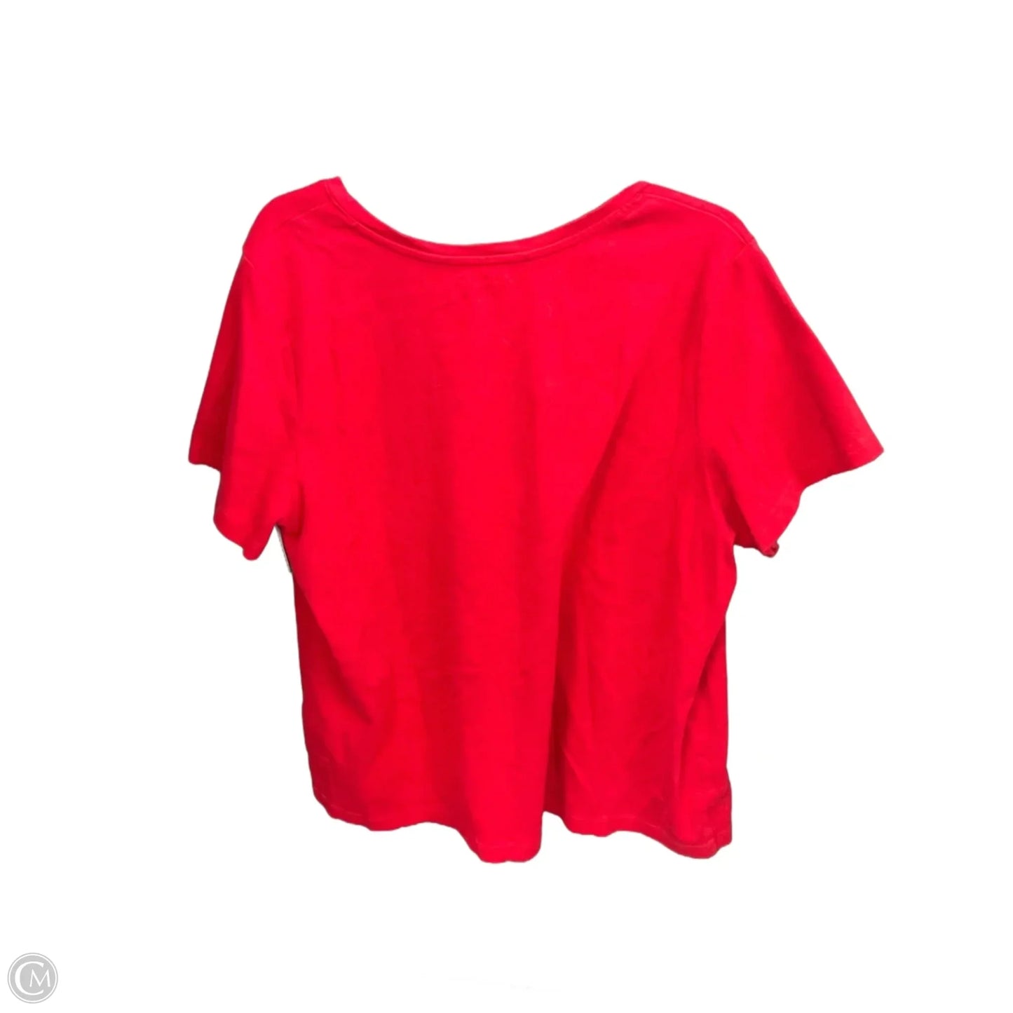 Top Short Sleeve Basic By Tommy Hilfiger In Red, Size: 2x