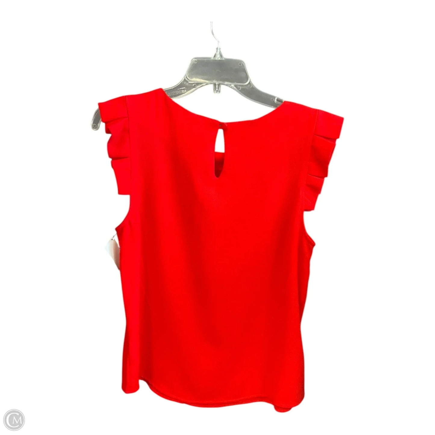 Top Sleeveless By Monteau In Red, Size: M
