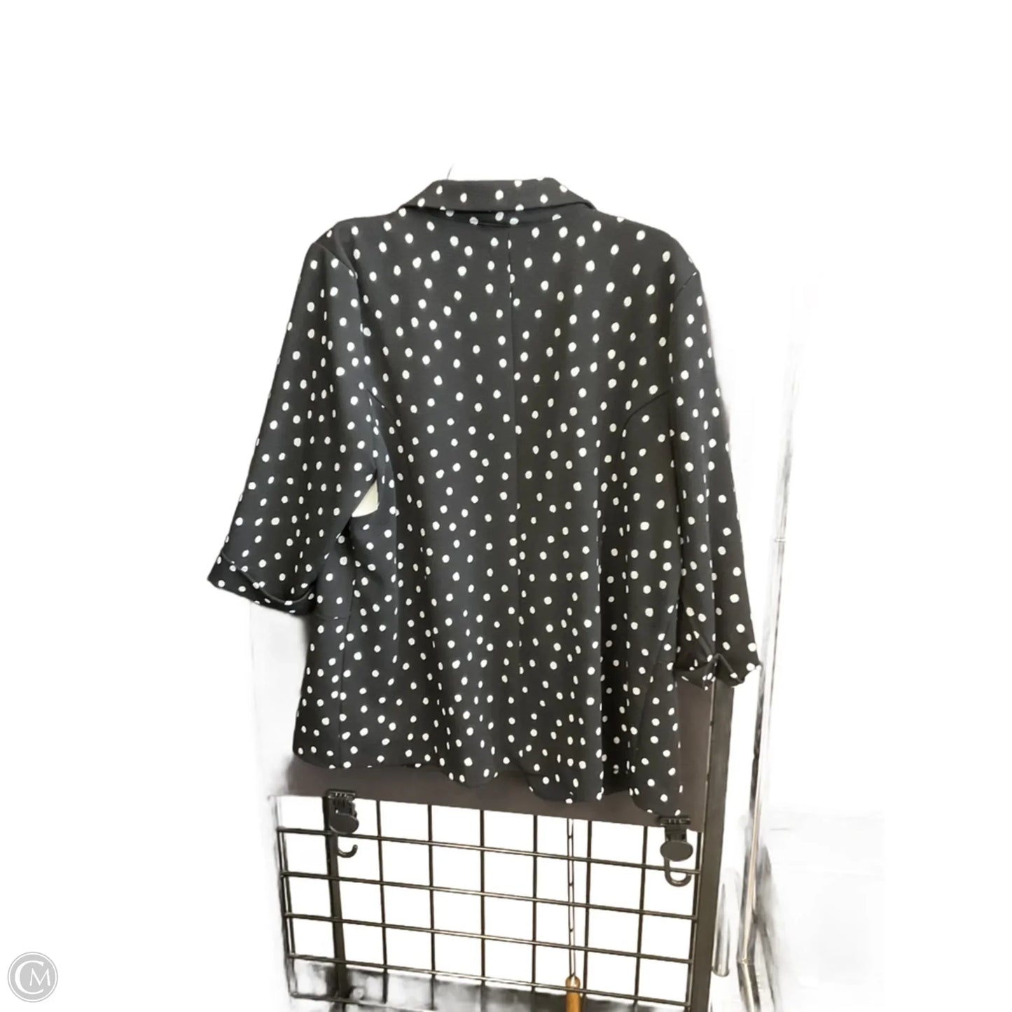 Blazer By Maurices In Black & White, Size: 1x