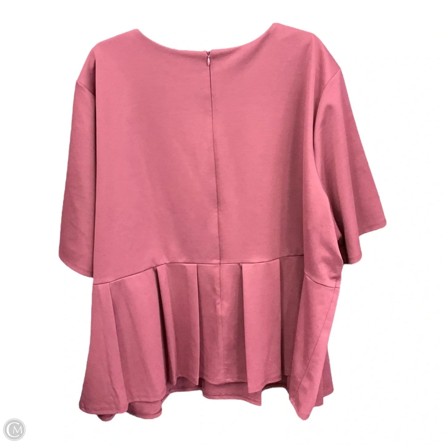Top Short Sleeve By Simply Vera In Mauve, Size: 4x