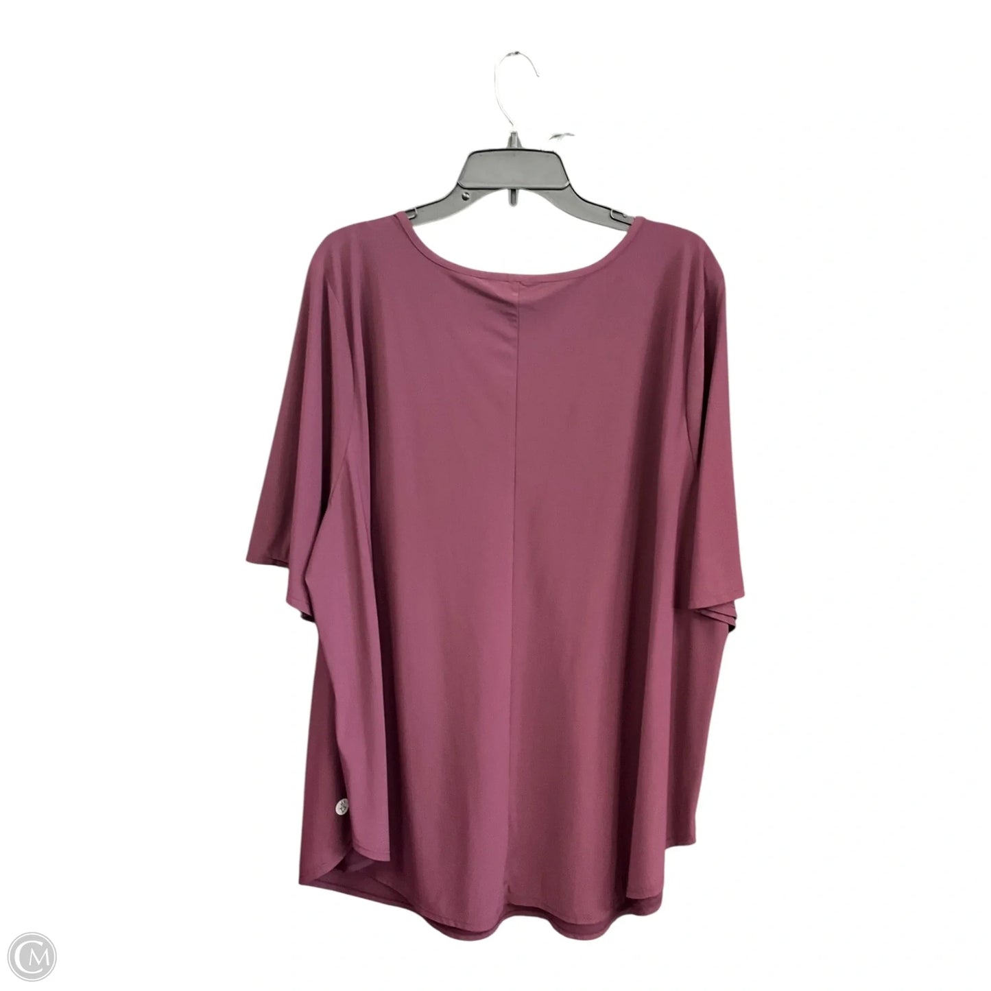 Athletic Top Short Sleeve By Torrid In Maroon, Size: 4x