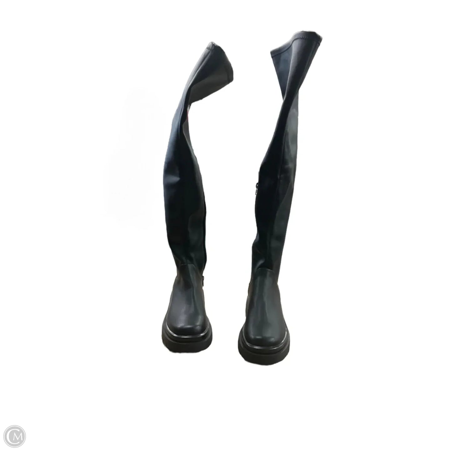 Boots Knee Heels By Steve Madden In Black, Size: 8