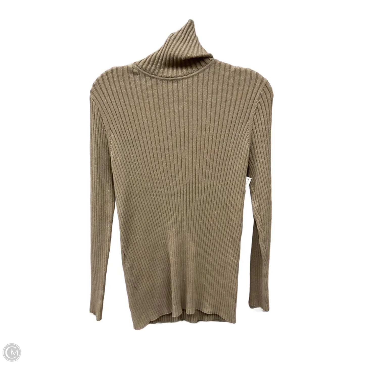 Top Long Sleeve Basic By Chicos In Brown, Size: L