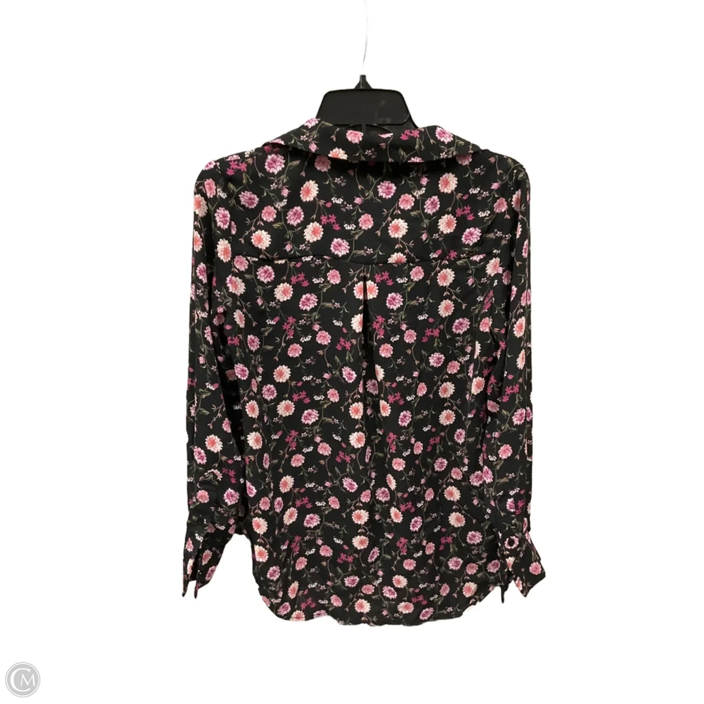 Blouse Long Sleeve By Tahari In Floral Print, Size: Xs