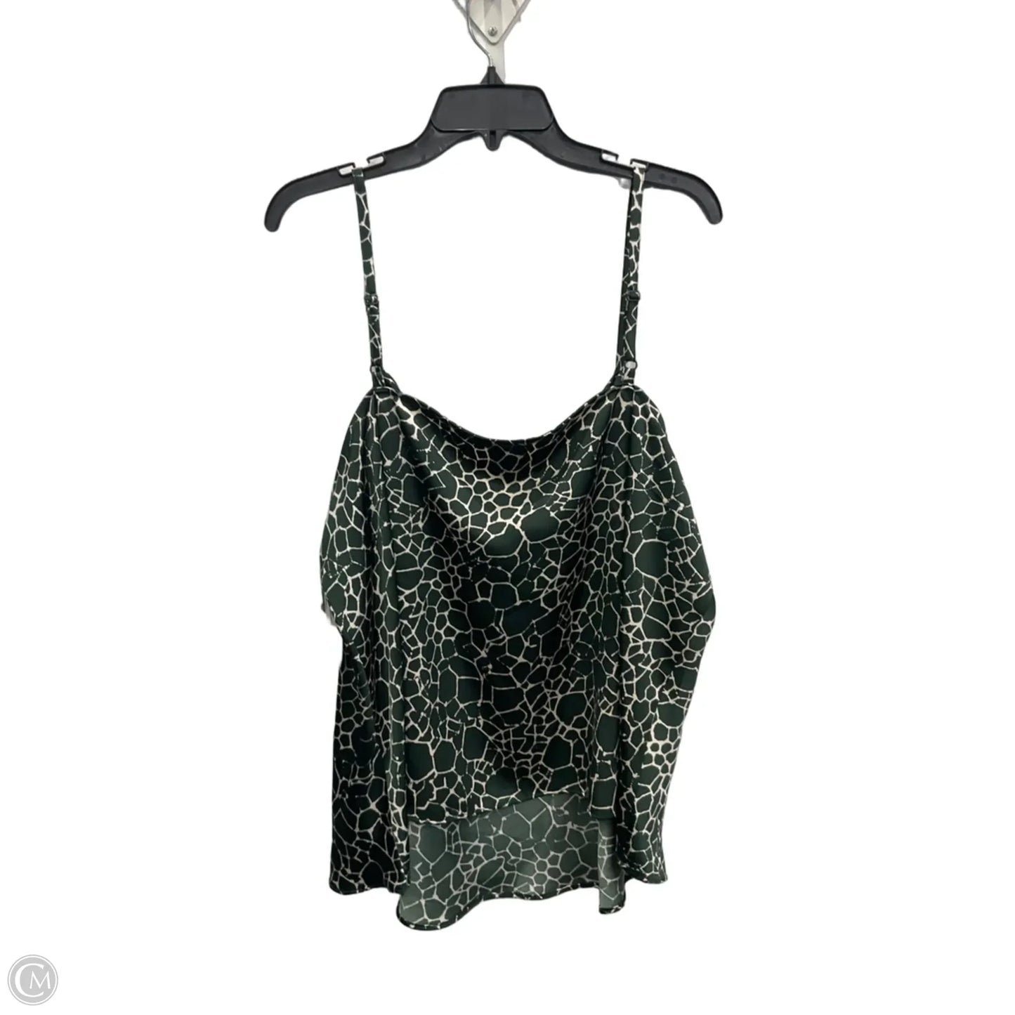 Top Sleeveless By Worthington In Green, Size: 2x