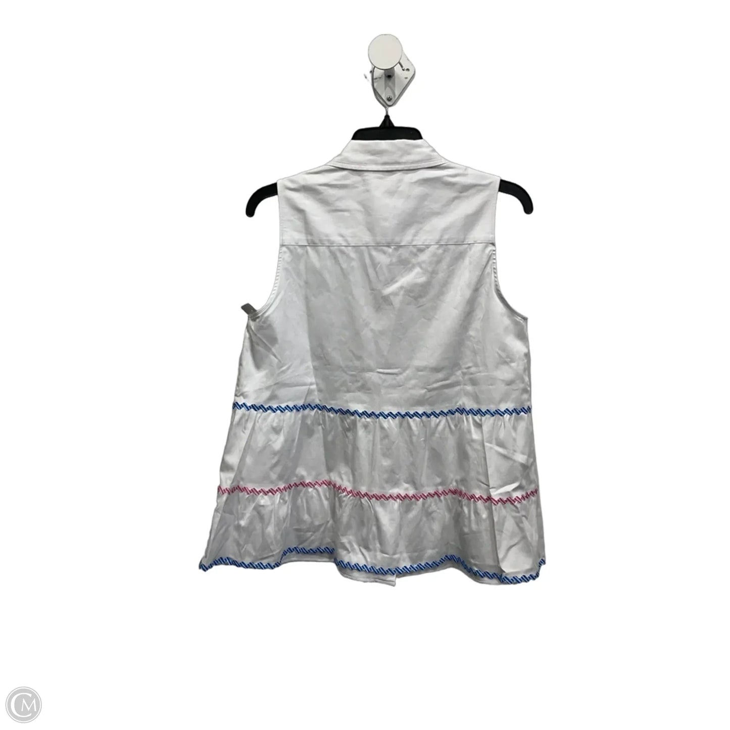 Top Sleeveless Designer By Lilly Pulitzer In White, Size: S