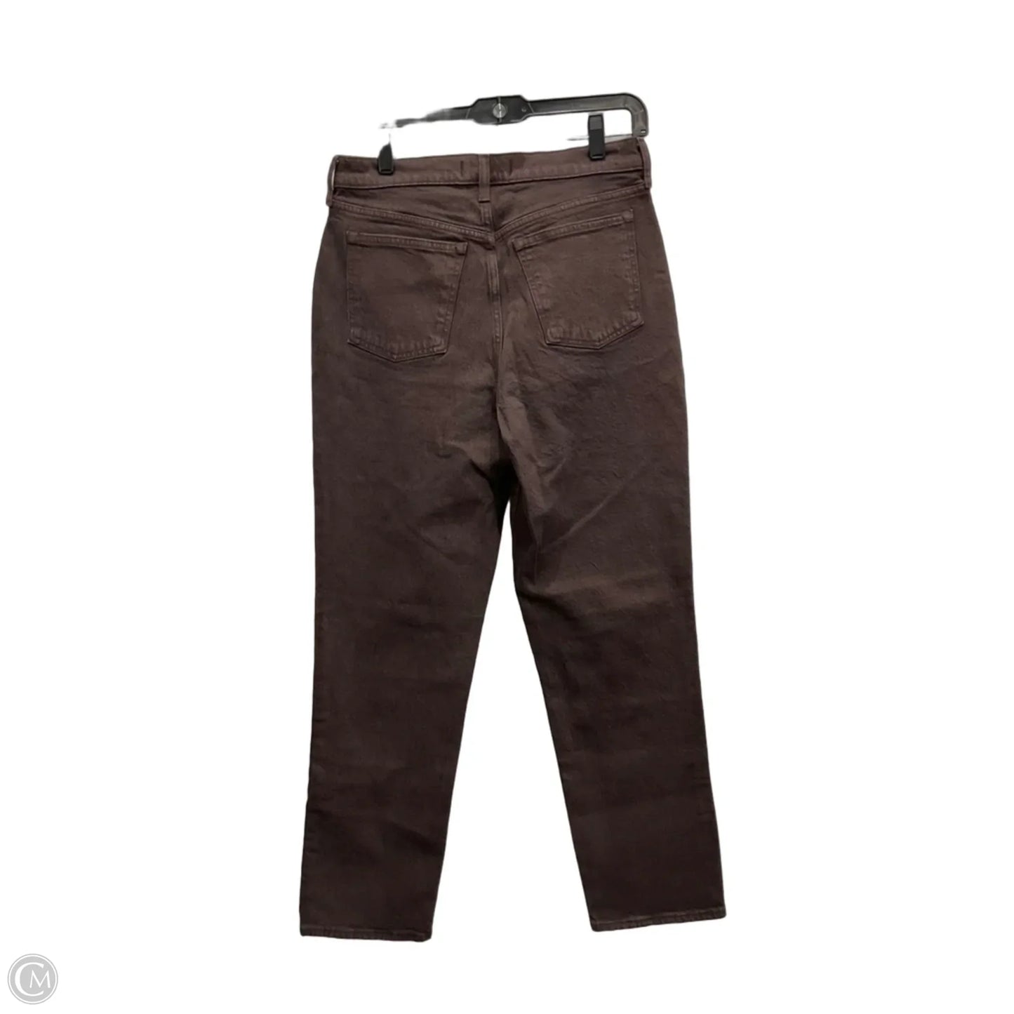 Jeans Straight By Abercrombie And Fitch In Brown Denim, Size: 6