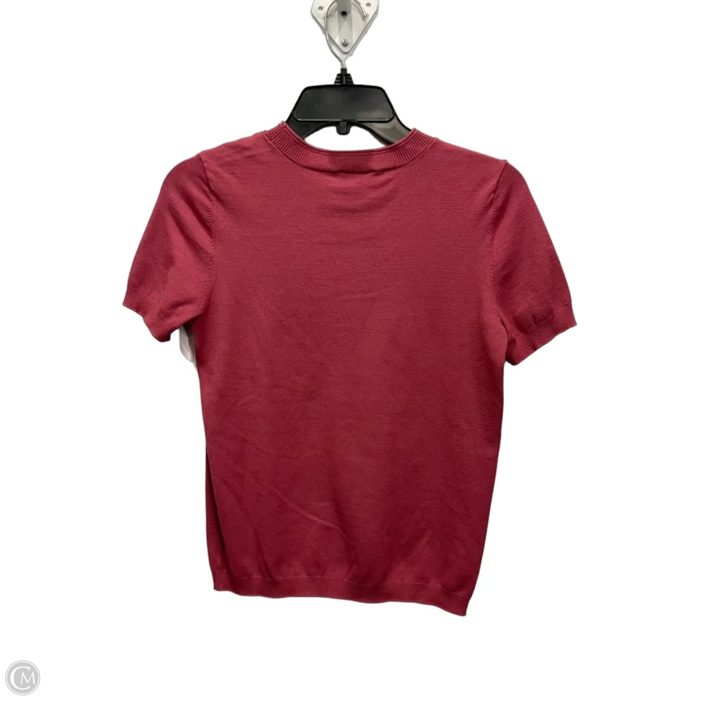 Top Short Sleeve By Loft In Pink, Size: S