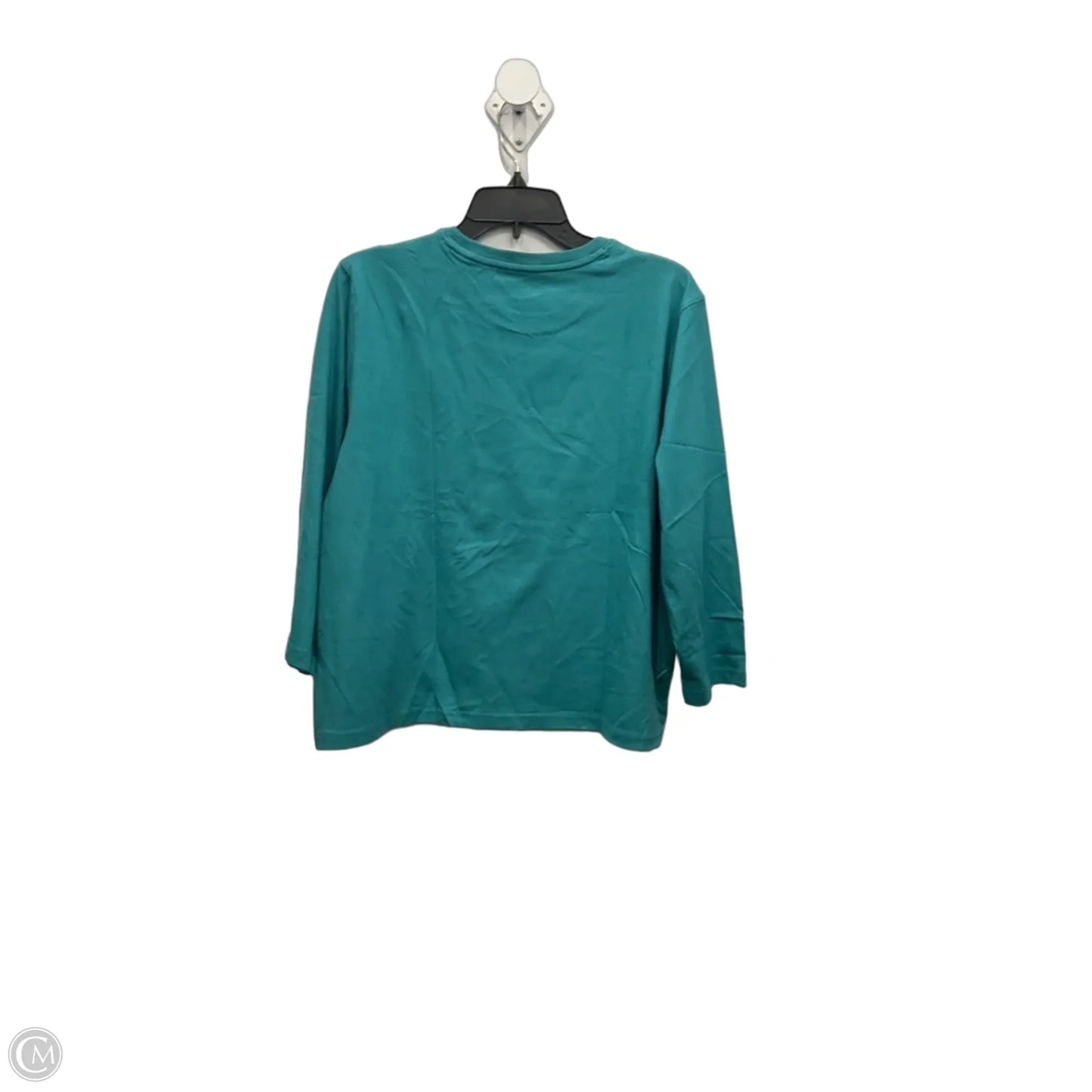 Top Long Sleeve By L.l. Bean In Teal, Size: L