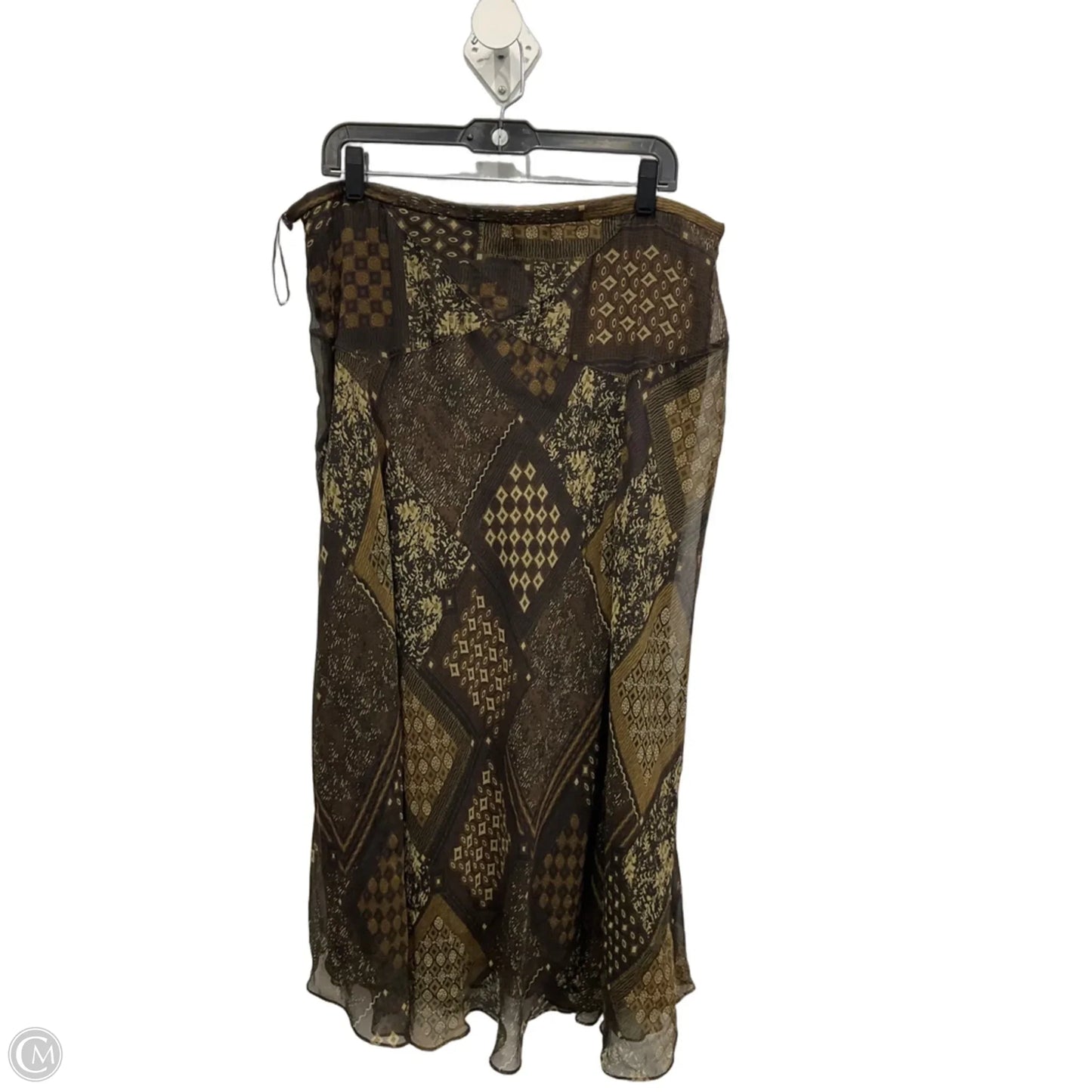 Skirt Maxi By Charter Club In Brown, Size: 16