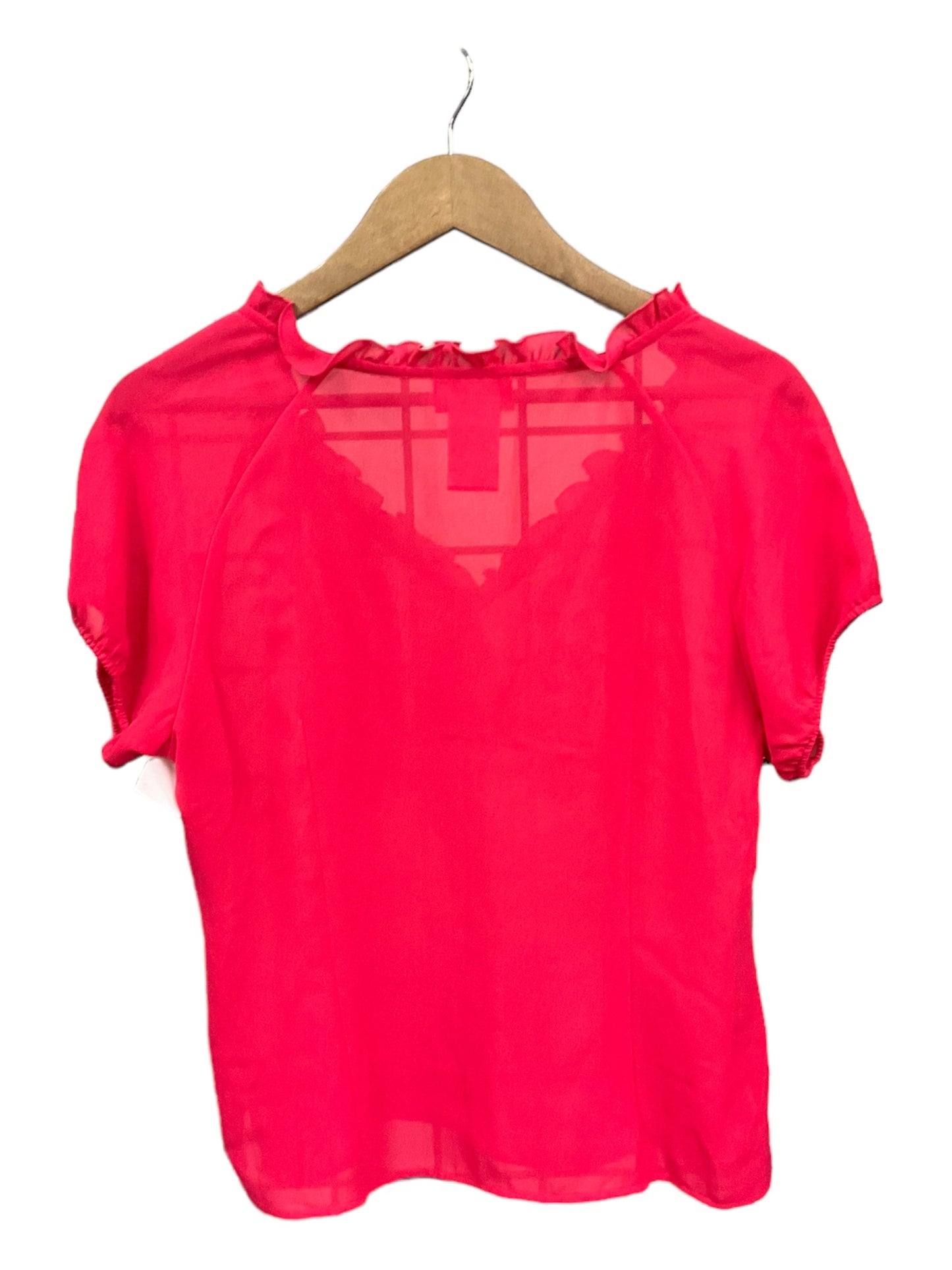 Blouse Short Sleeve By Oscar De La Renta Size: M