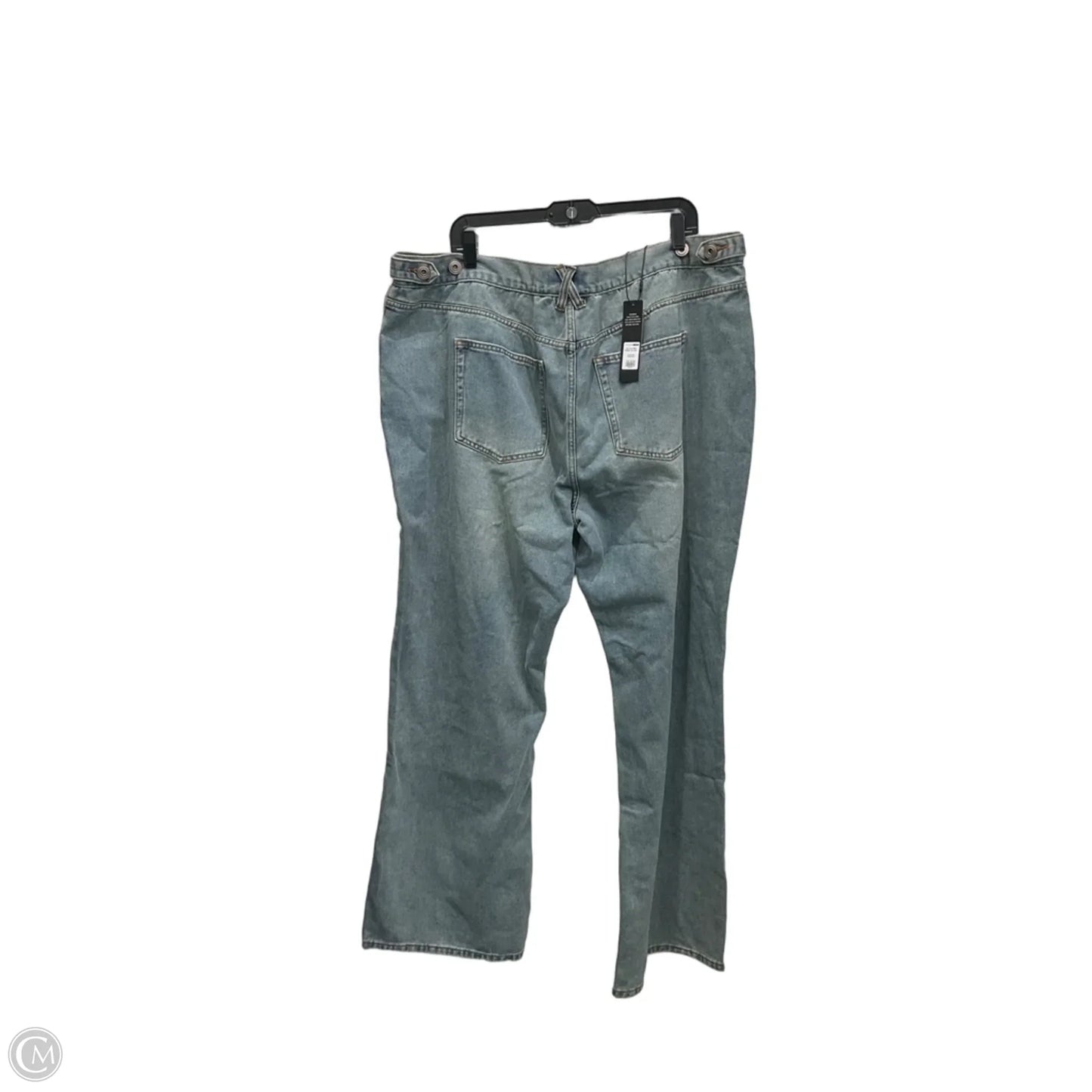 Jeans Straight By Fashion Nova In Blue Denim, Size: 20