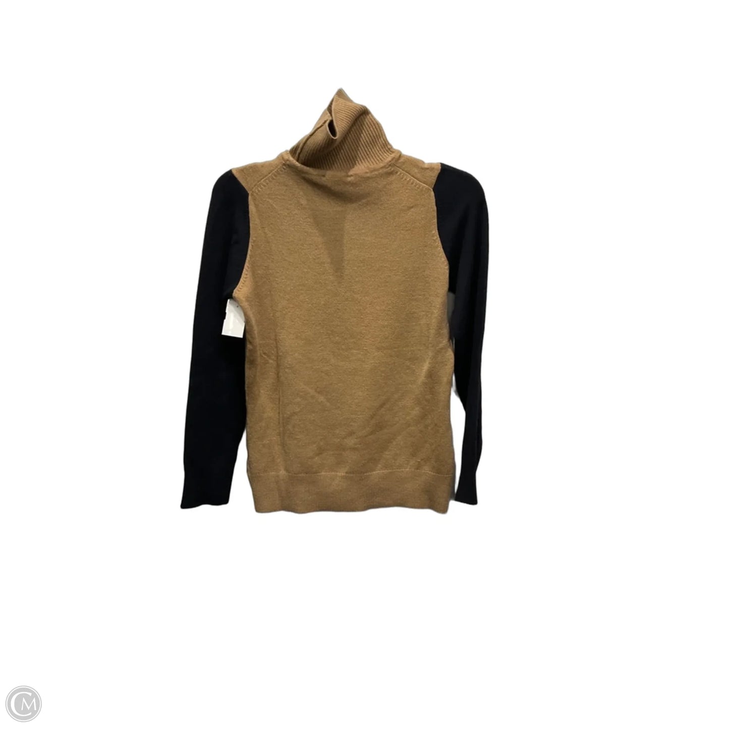 Top Long Sleeve By French Connection In Black & Brown, Size: L