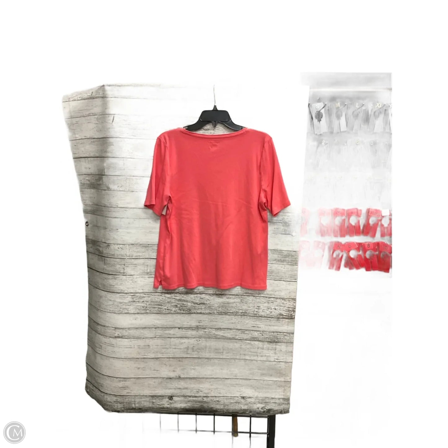 Top Short Sleeve By Talbots In Orange, Size: Xlp