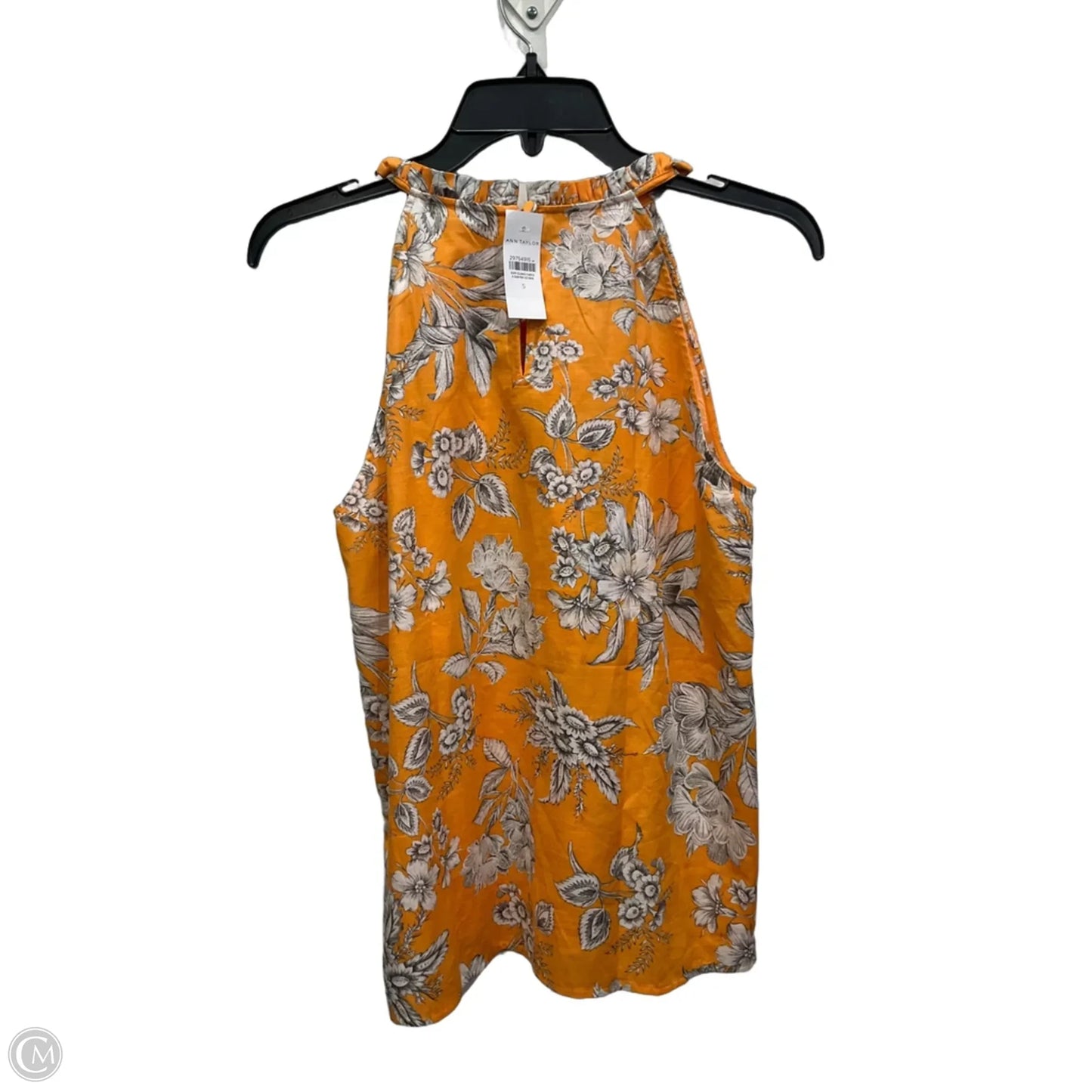 Top Sleeveless By Ann Taylor In Orange, Size: S
