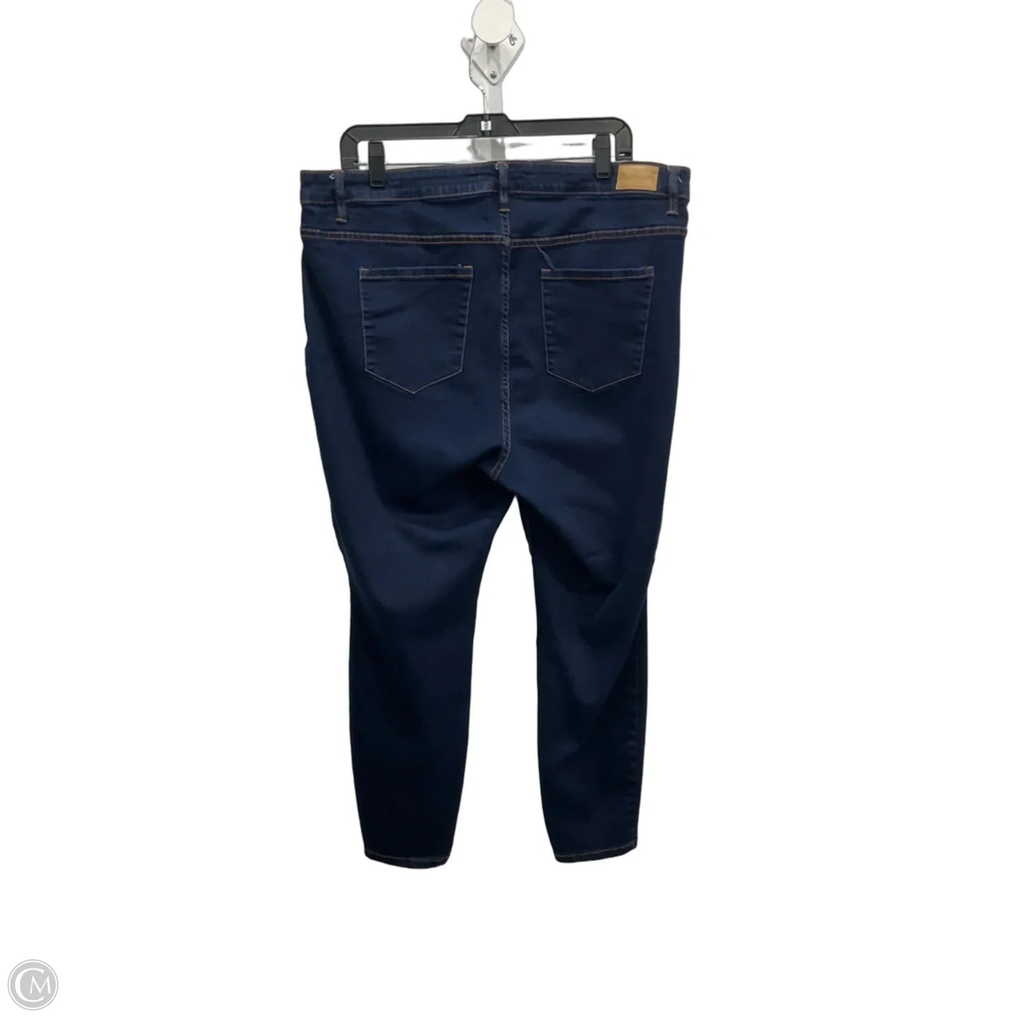 Jeans Straight By Tahari In Blue Denim, Size: 20