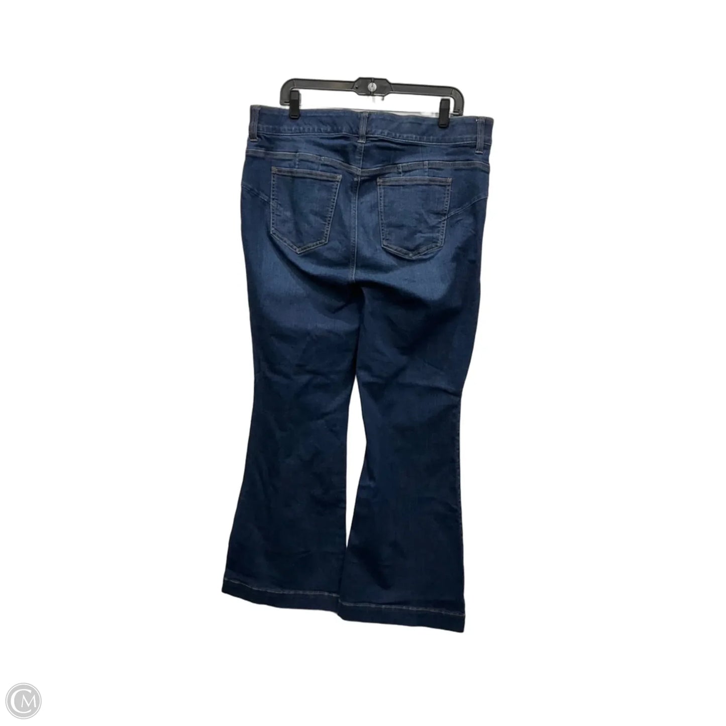 Jeans Flared By Torrid In Blue Denim, Size: 16