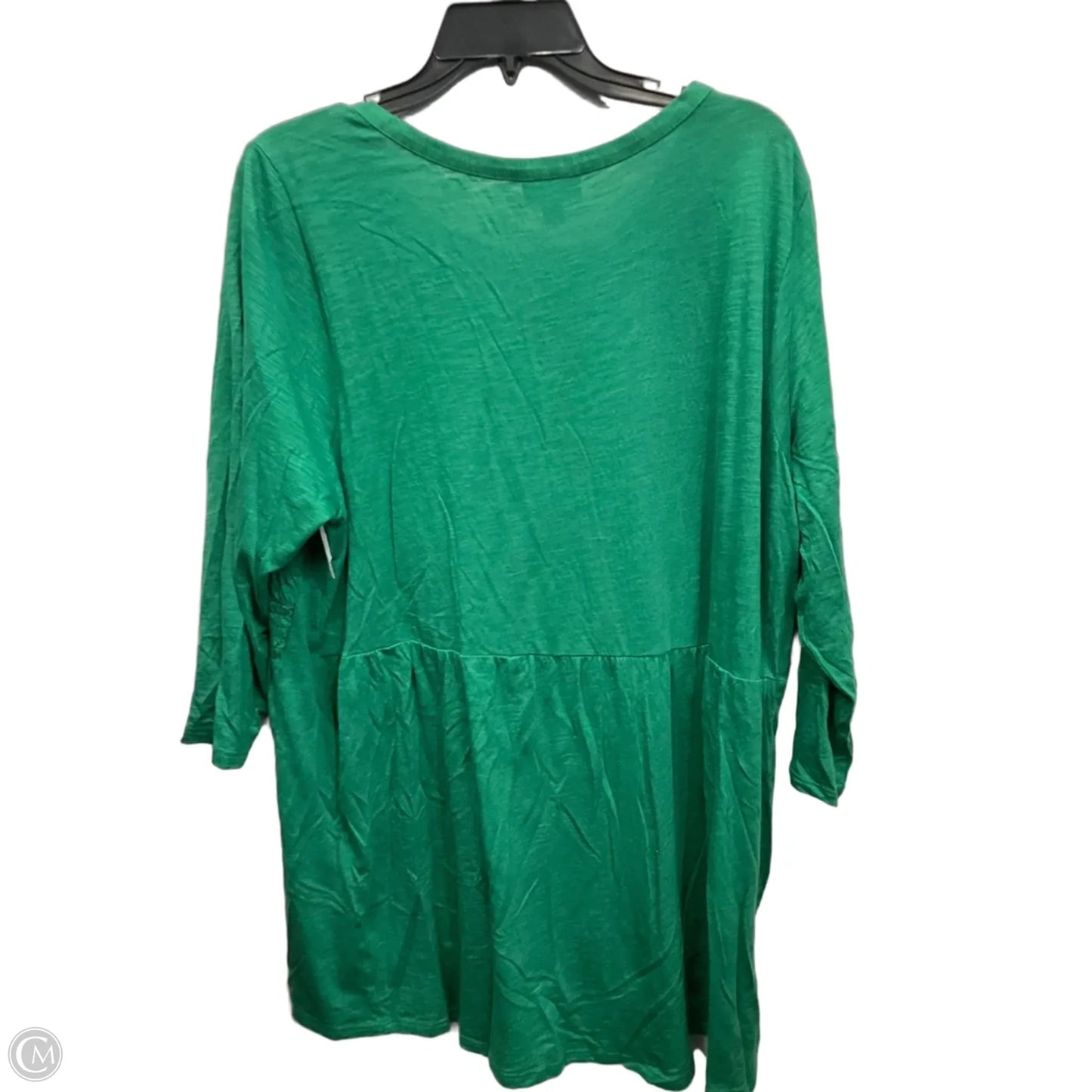 Top 3/4 Sleeve By J. Jill In Green, Size: Xl