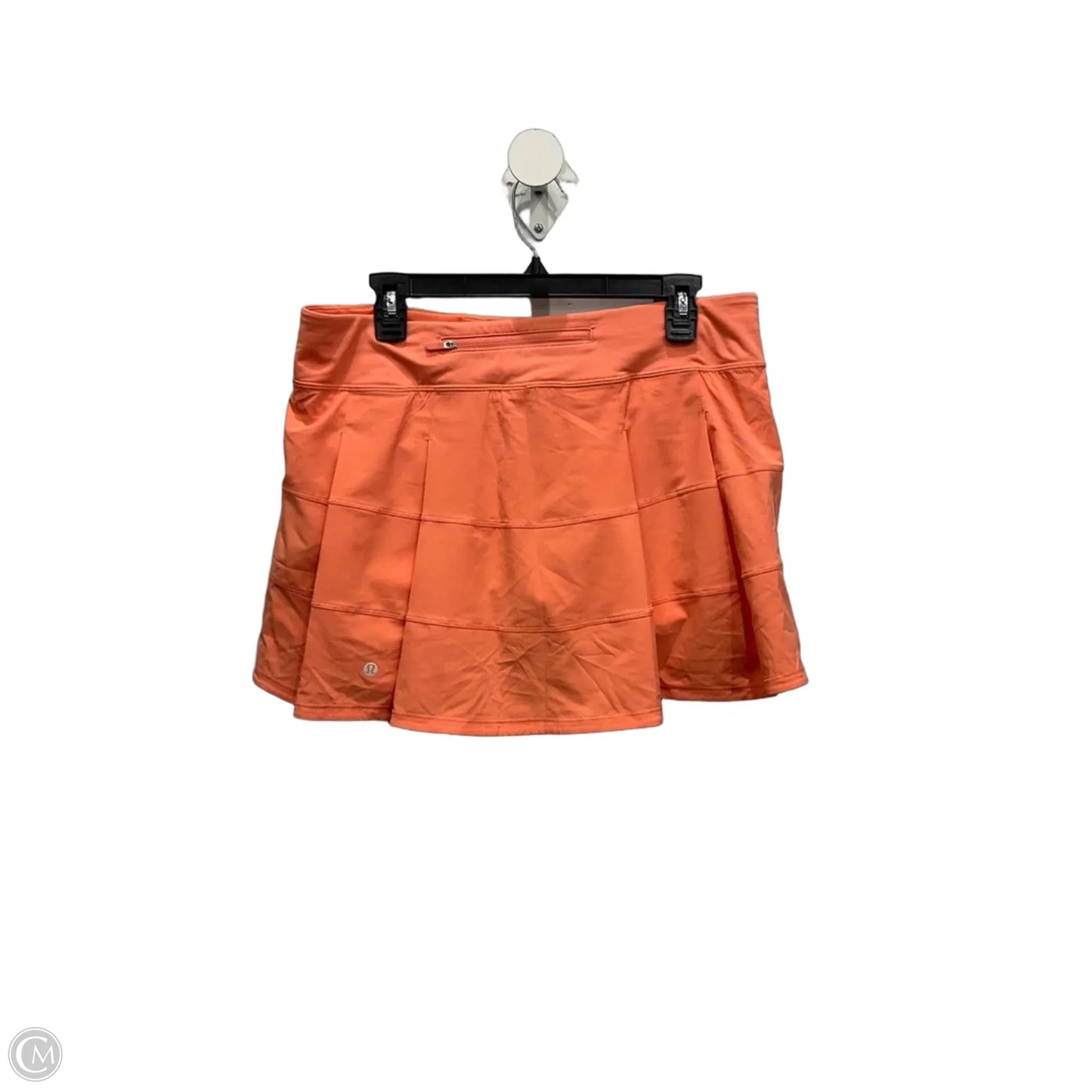 Athletic Skort By Lululemon In Orange, Size: 10