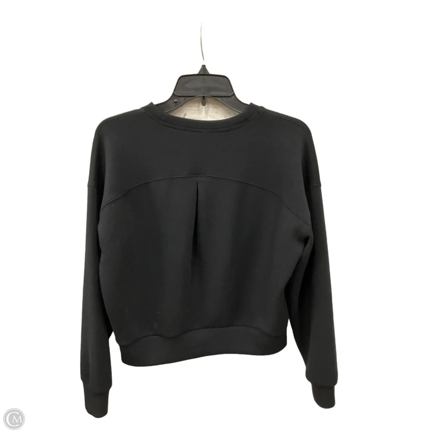 Athletic Sweatshirt Crewneck By Spanx In Black, Size: Xs