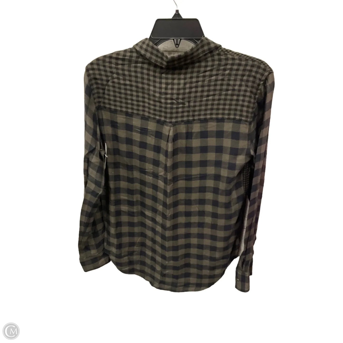 Blouse Long Sleeve By Rails In Green, Size: Xs