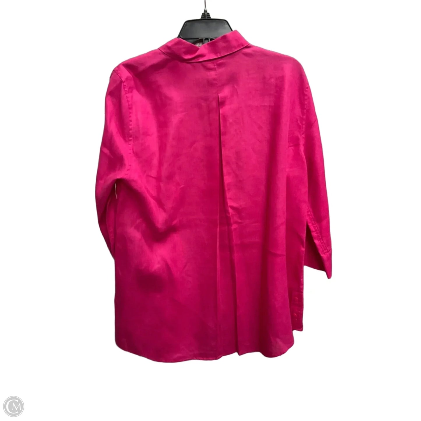 Blouse Long Sleeve By Chicos In Pink, Size: L