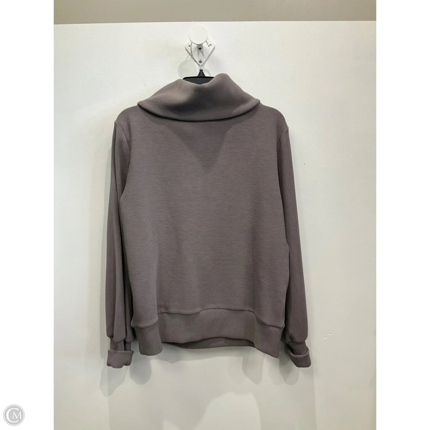 Sweatshirt Collar By Varley In Grey, Size: Xs