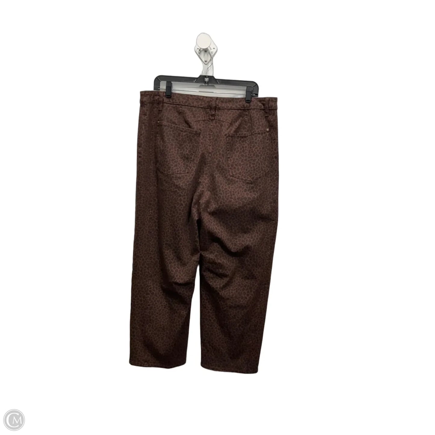Jeans Straight By John Mark In Animal Print, Size: 16