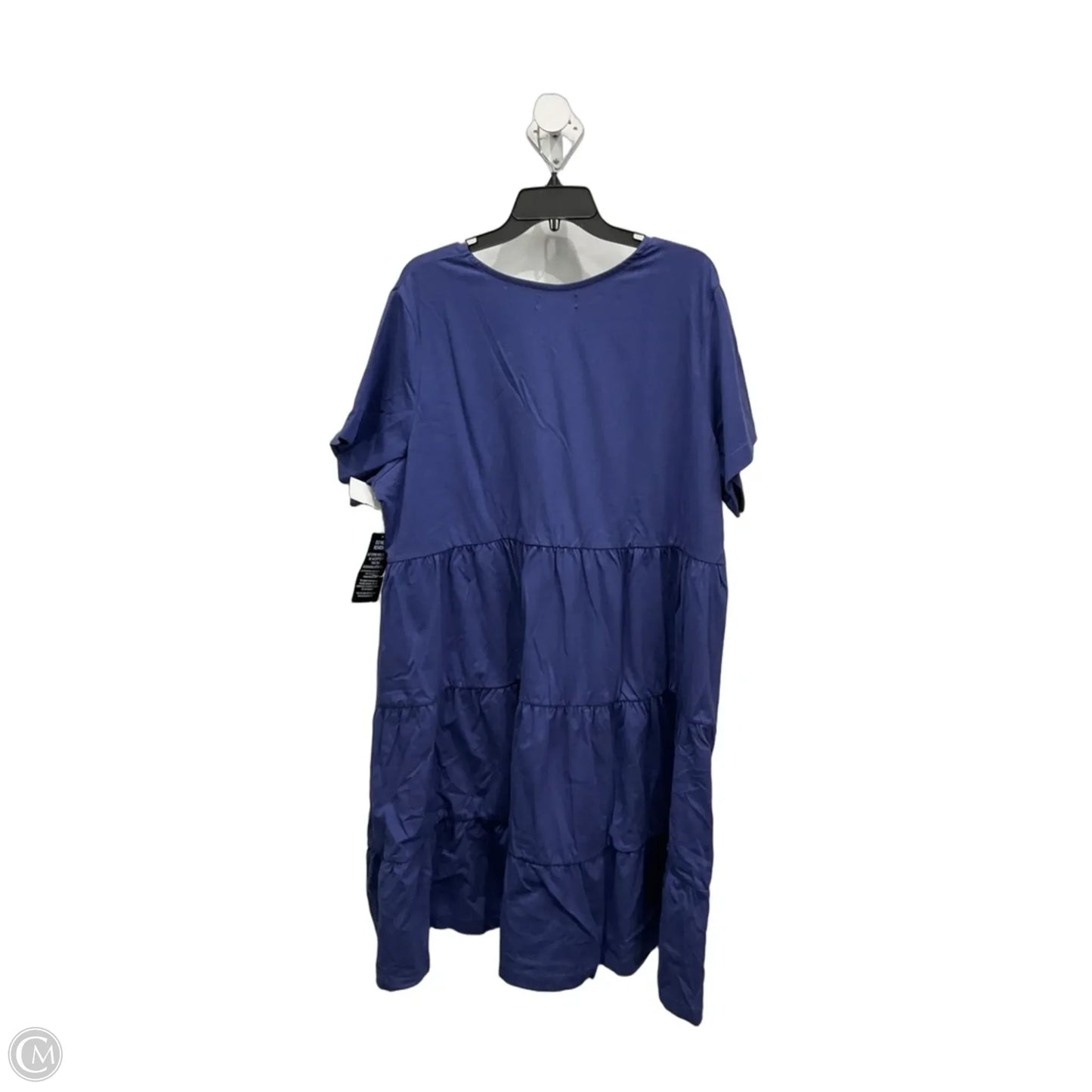 Dress Casual Midi By Ellos In Blue, Size: L