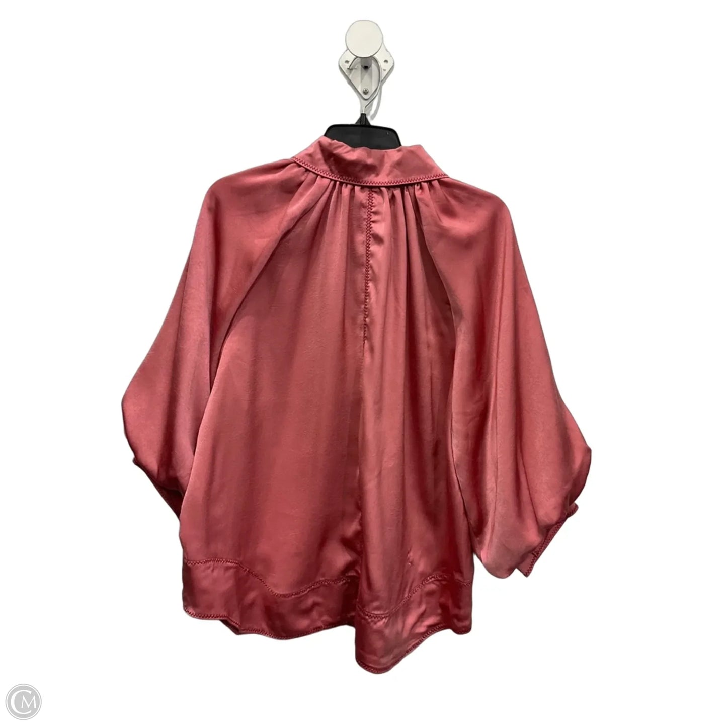 Blouse Long Sleeve By Gigio In Pink, Size: L
