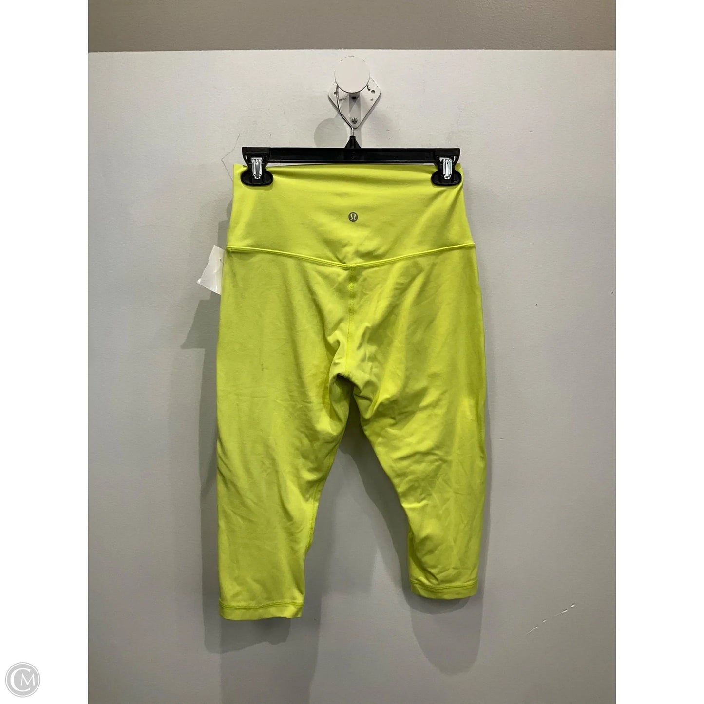 Athletic Leggings Capris By Lululemon In Yellow, Size: M