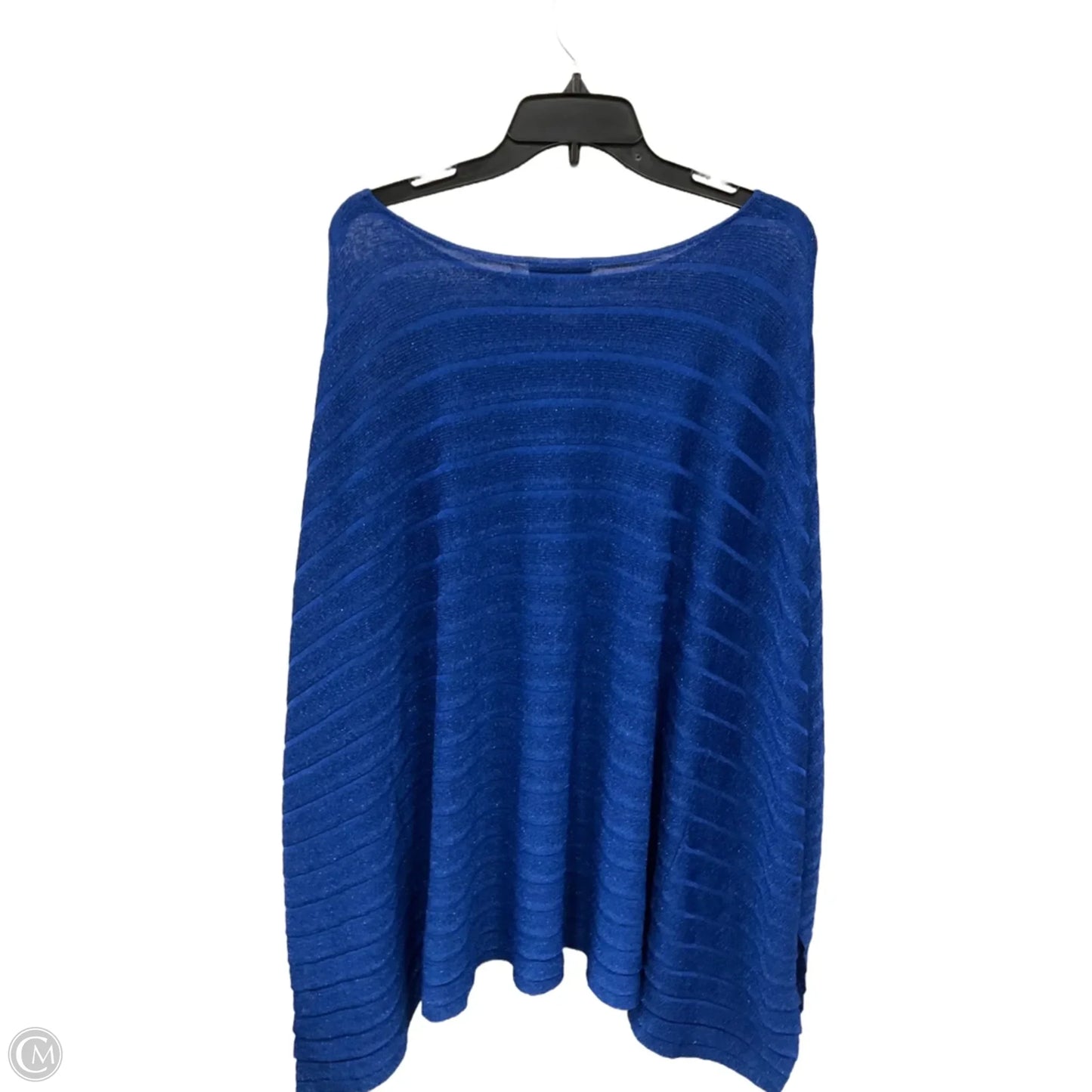 Poncho By Coldwater Creek In Blue, Size: M