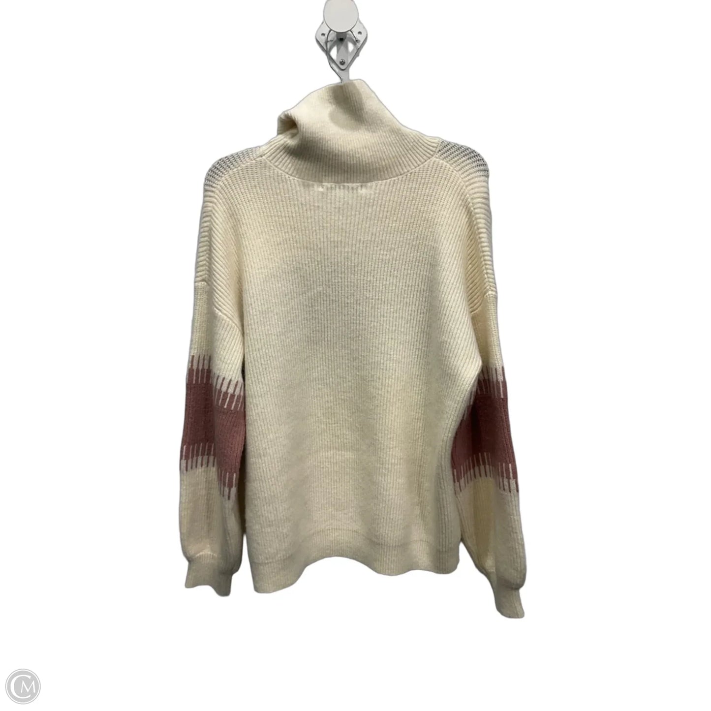 Sweater By Baltic Born In Pink & White, Size: S