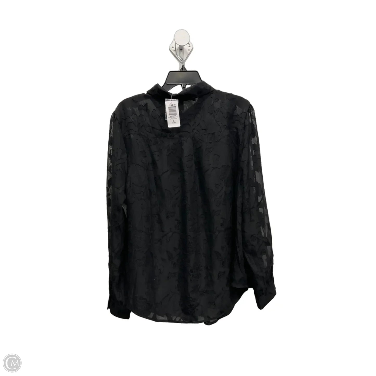 Top Long Sleeve By Torrid In Black, Size: 2x