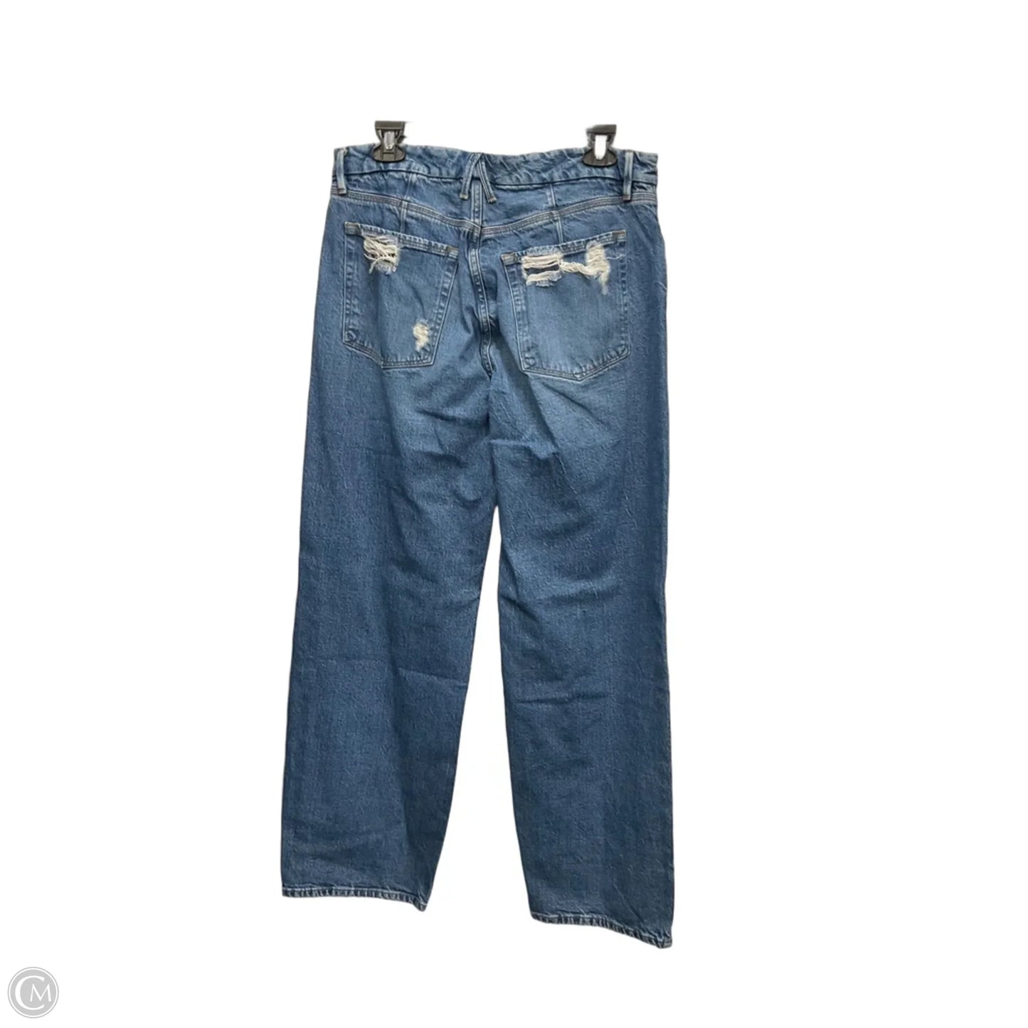 Jeans Straight By Good American In Blue, Size: 8