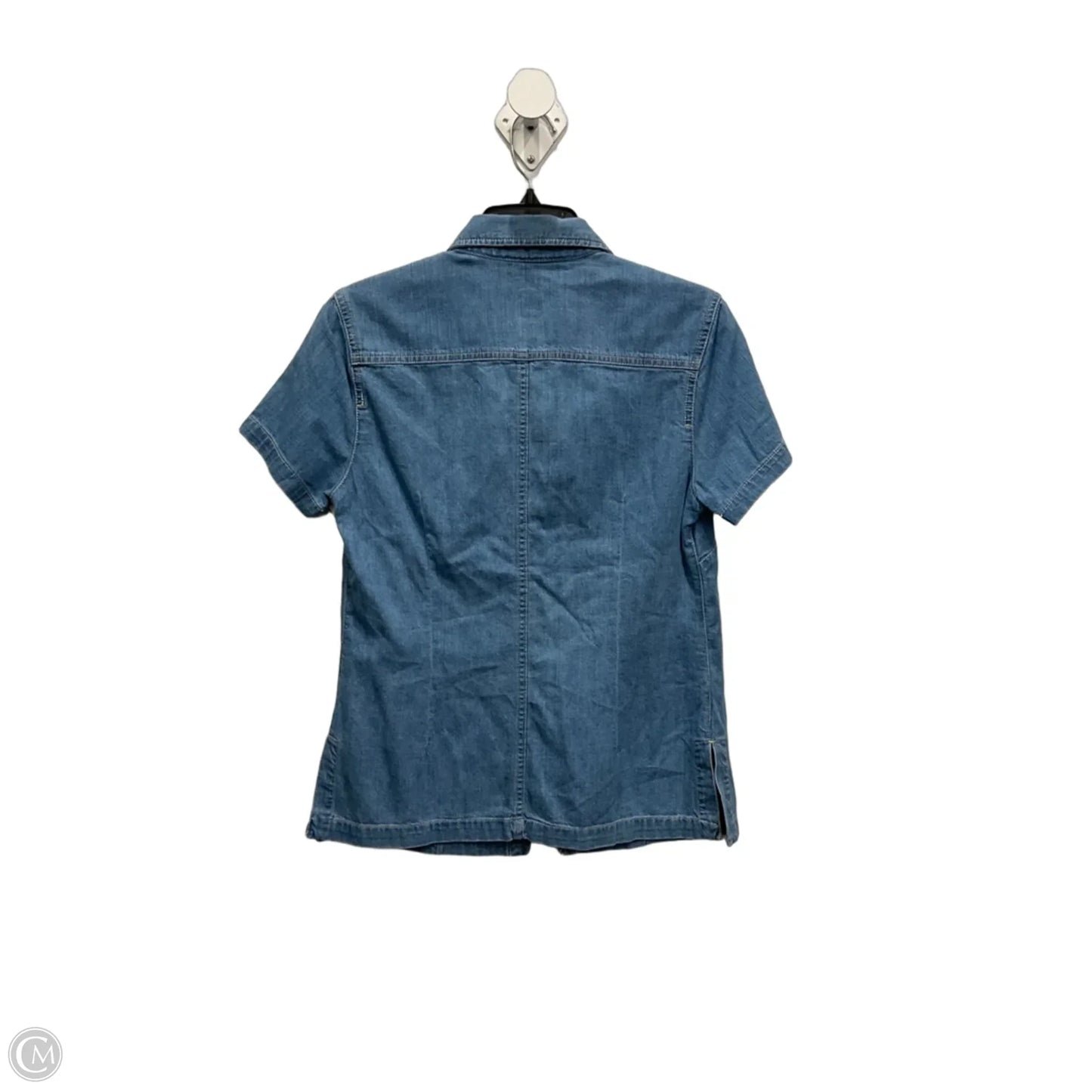 Top Short Sleeve By Gap In Blue, Size: M