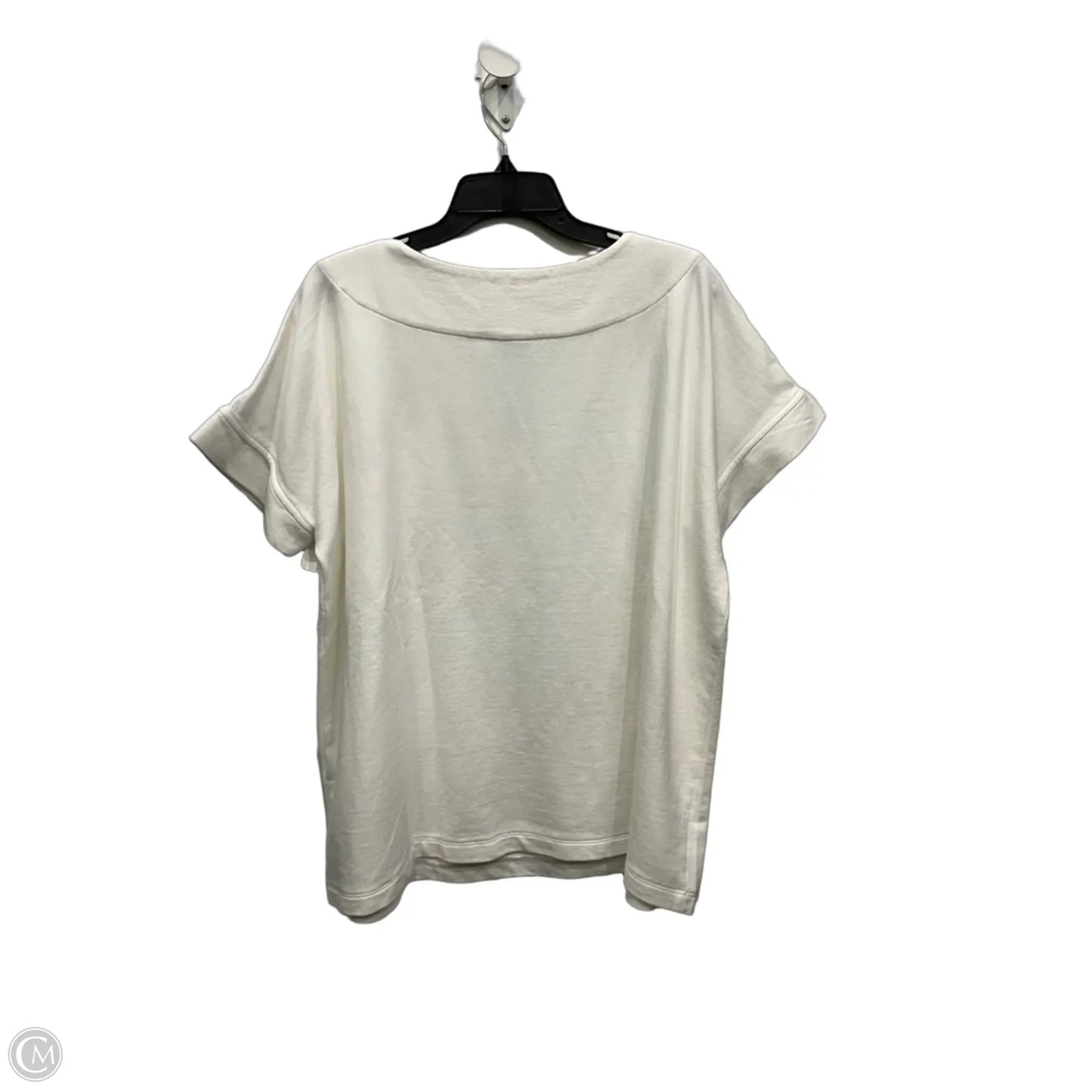 Top Short Sleeve Basic By J. Jill In White, Size: Xl
