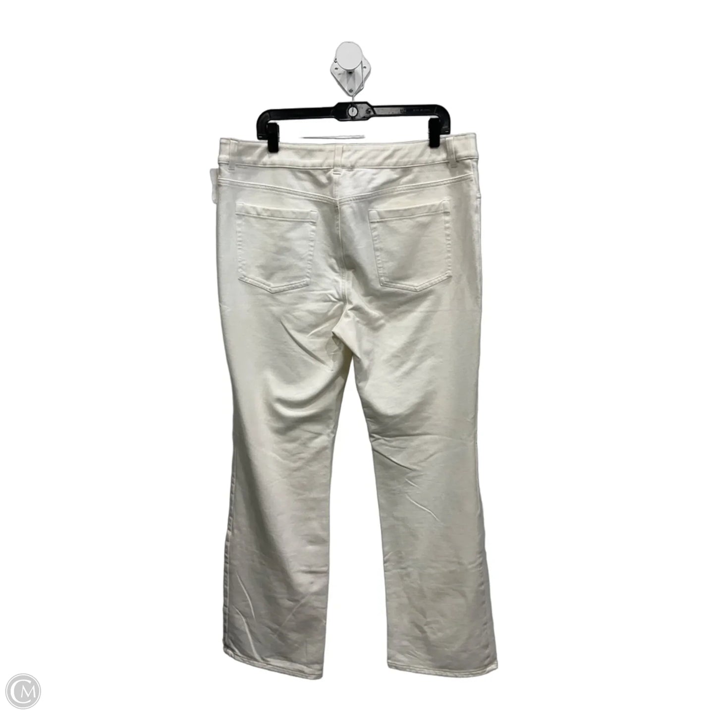Pants Wide Leg By Zenergy By Chicos In White Denim, Size: 16