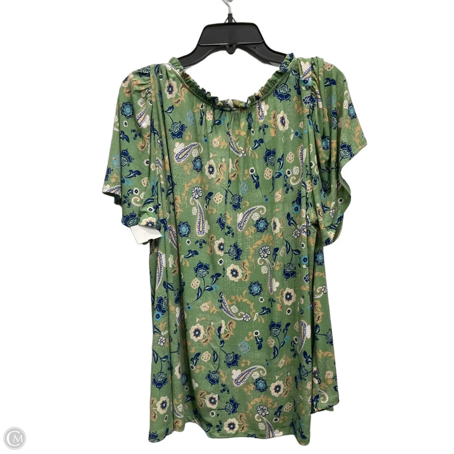 Top Short Sleeve By Lane Bryant In Green, Size: 2x