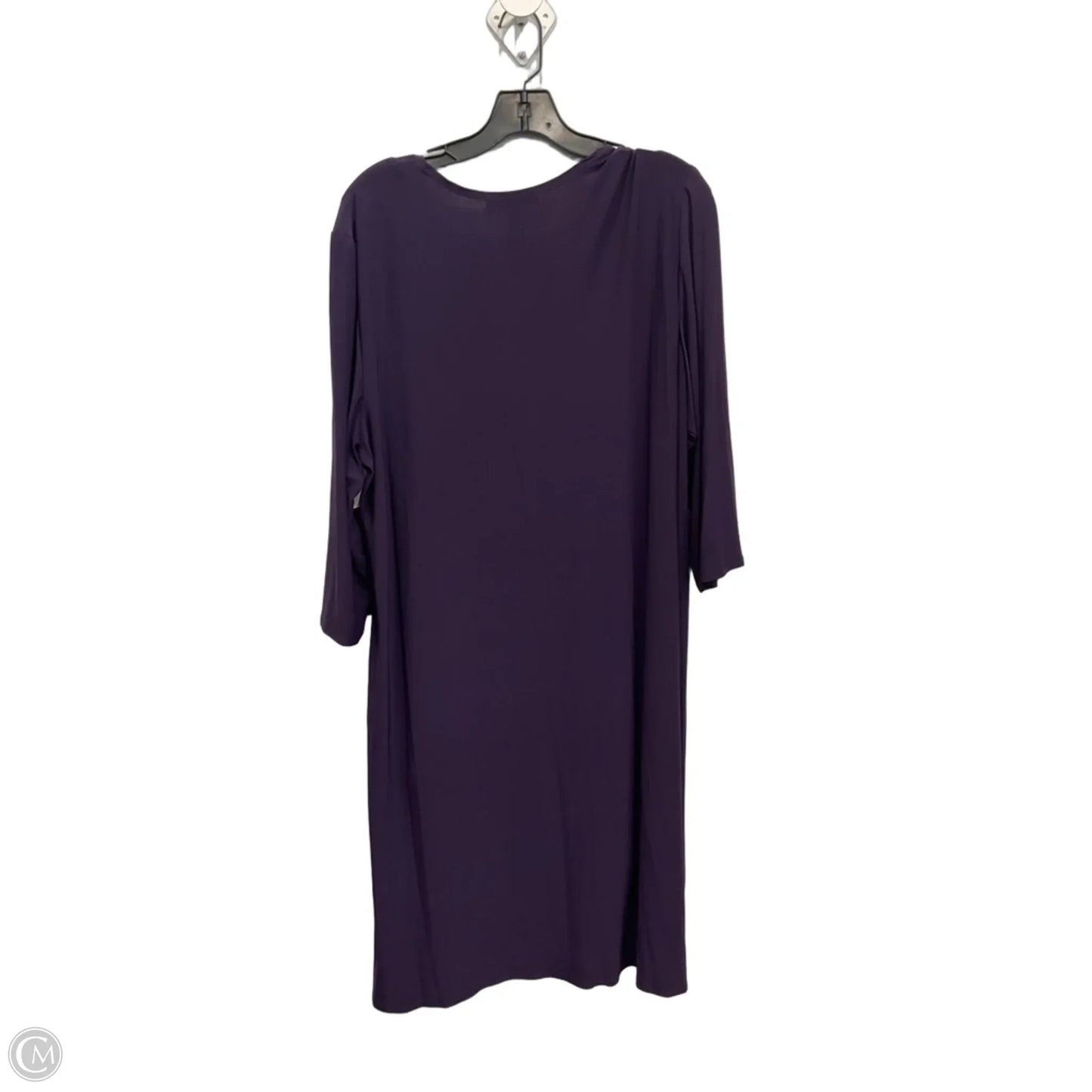 Cardigan By R And M Richards In Purple, Size: 2x
