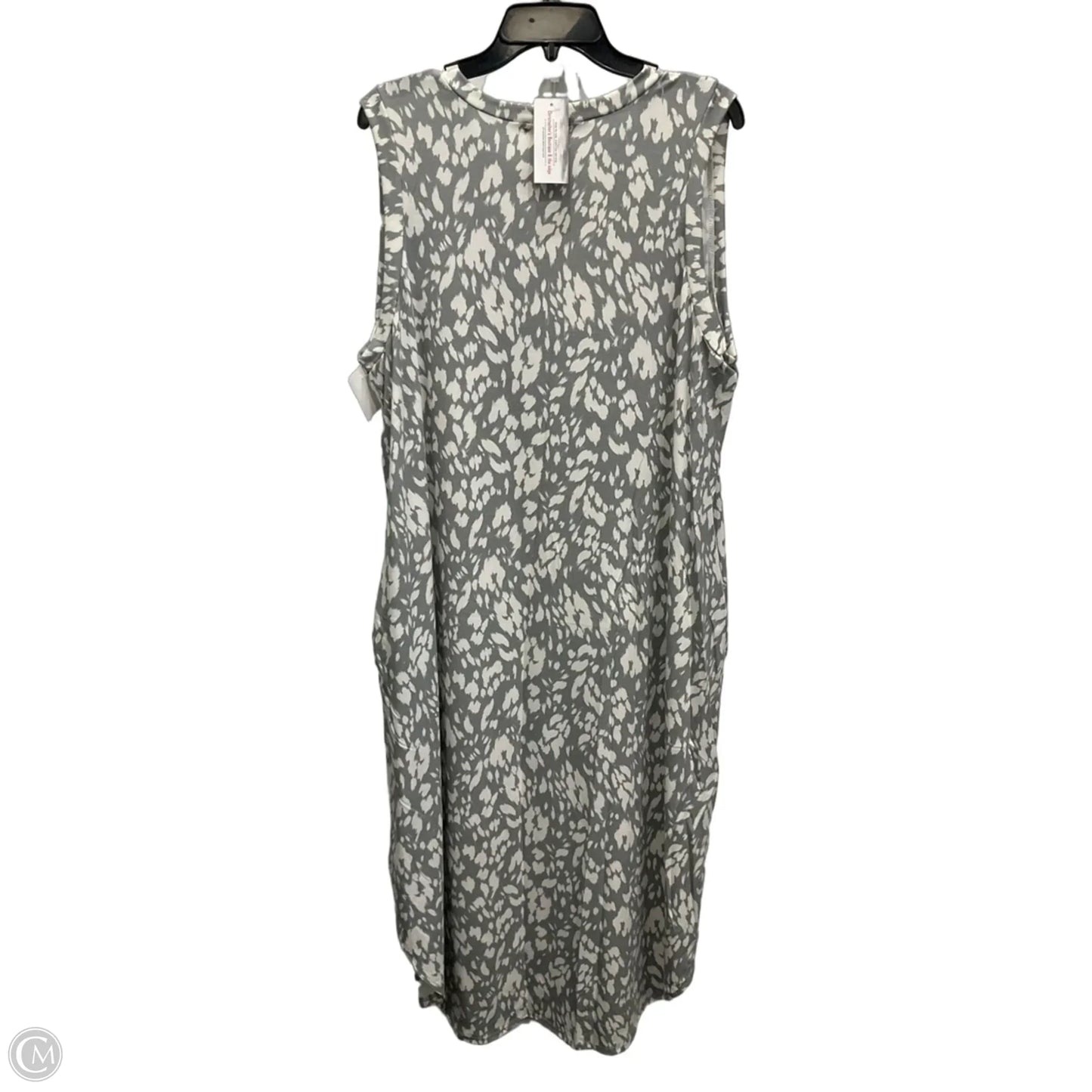 Dress Casual Maxi By Sweet Lovely In Grey & White, Size: 3x