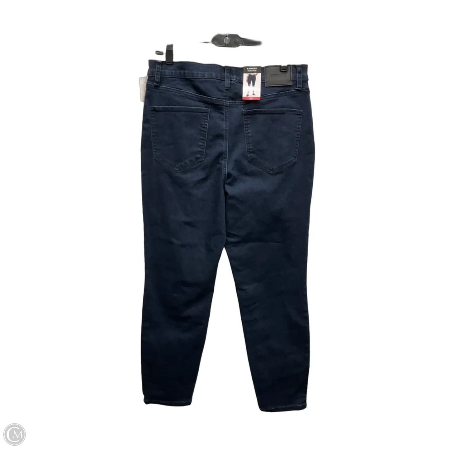 Jeans Skinny By Express In Blue Denim, Size: 14