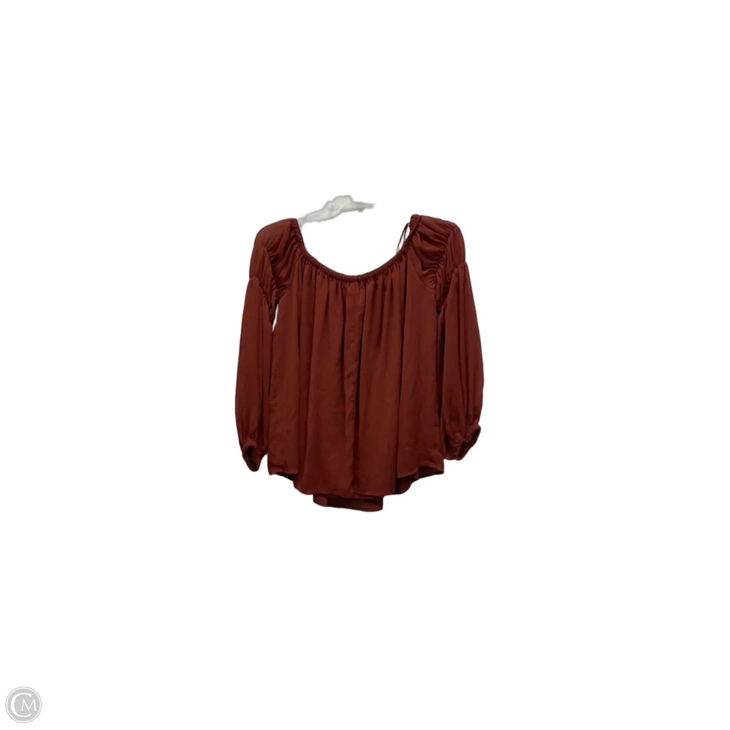Top Long Sleeve By Express In Orange, Size: Xs