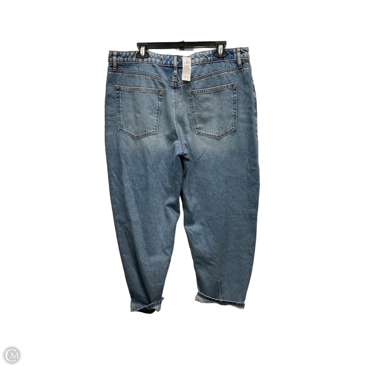 Jeans Wide Leg By Loft In Blue Denim, Size: 14