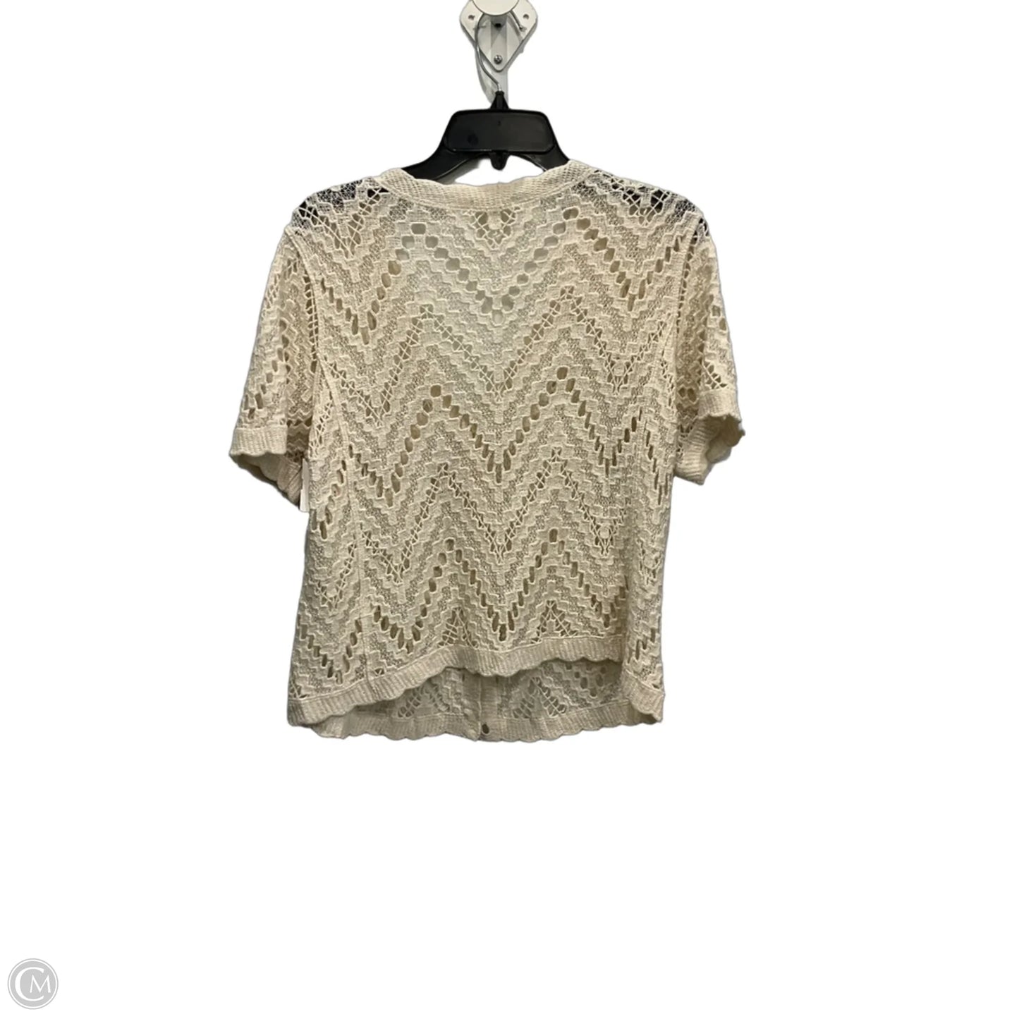 Cardigan By Ultra Pink In Ivory, Size: M