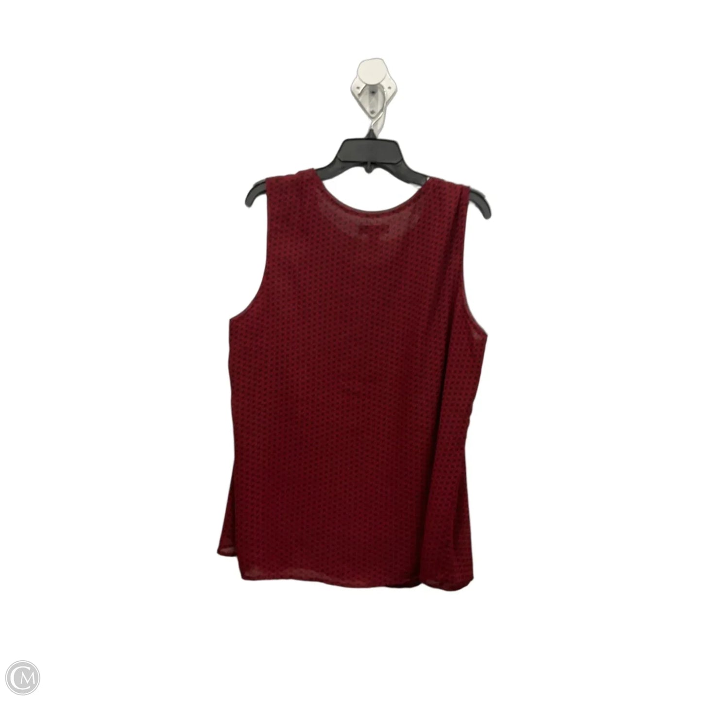 Top Sleeveless By Coldwater Creek In Black & Red, Size: 1x